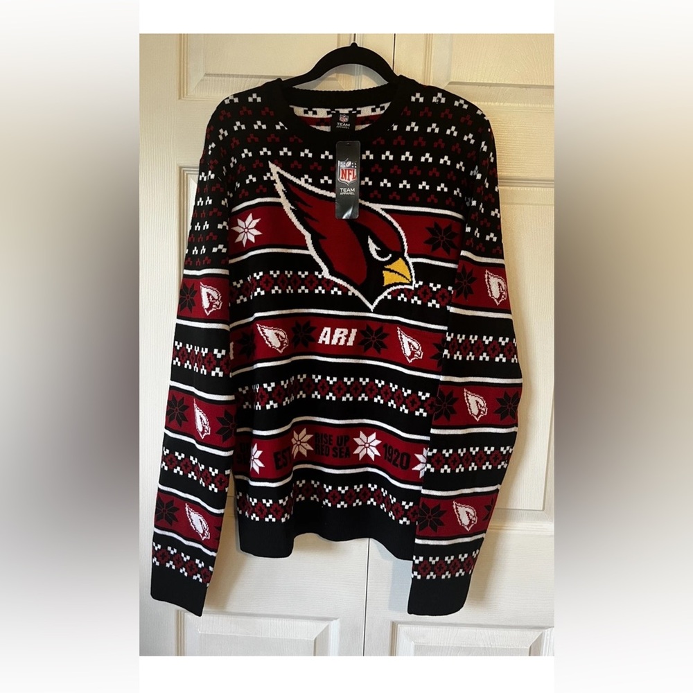 NFL team apparel Arizona Cardinals Sweater Pullover Size L